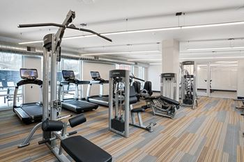 Fitness center and yoga room